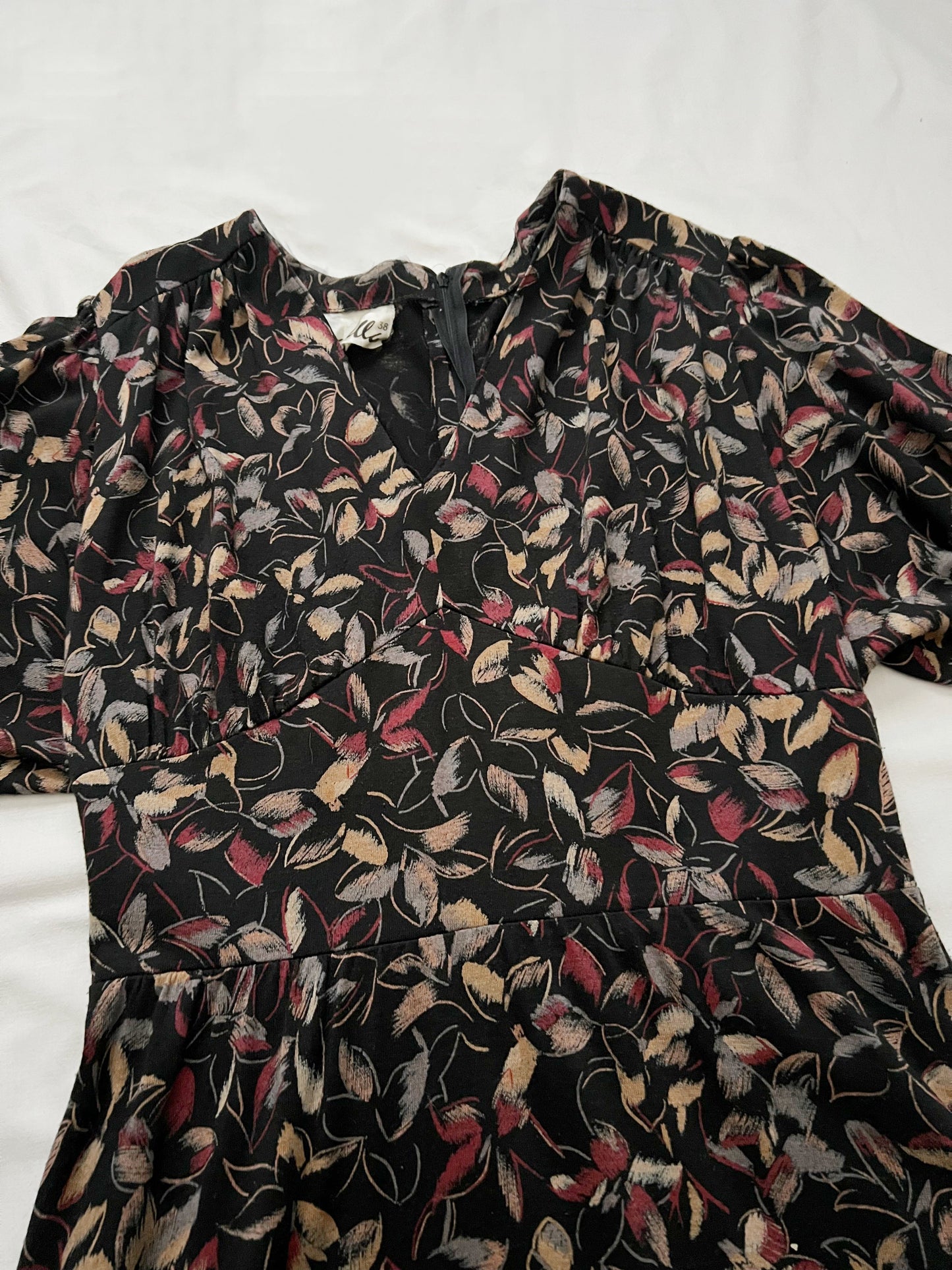 Dark flower dress, Size S