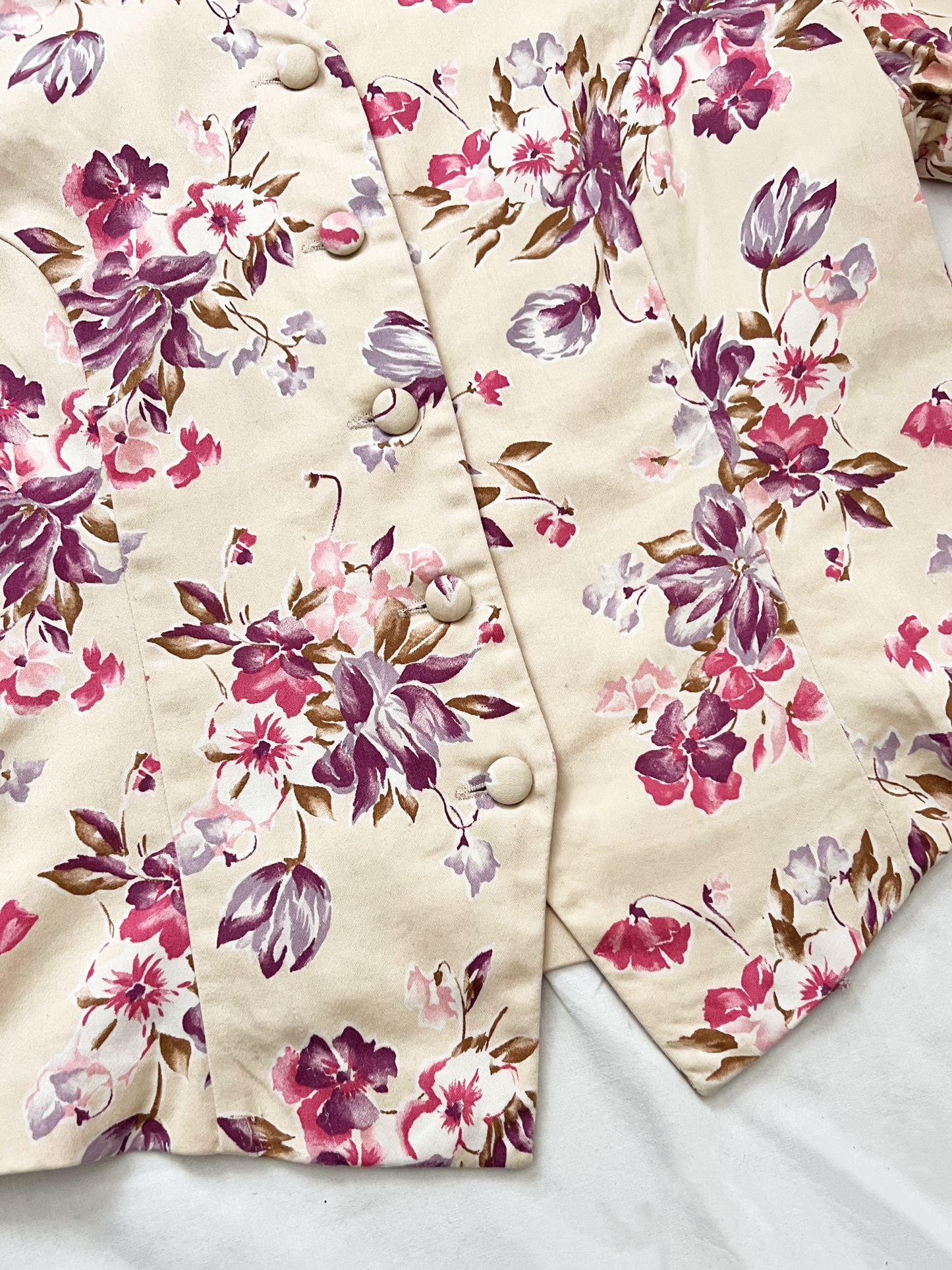 80s Laura Ashley floral blouse, Size M