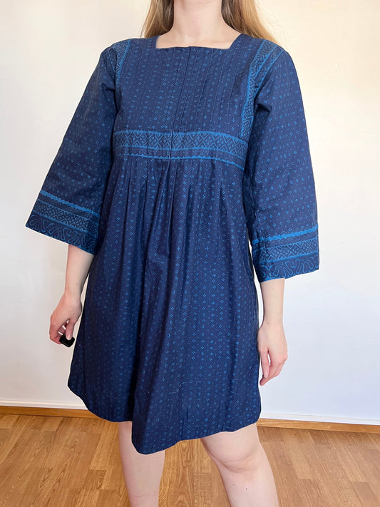70s Marimekko Mila blue dress, Size S