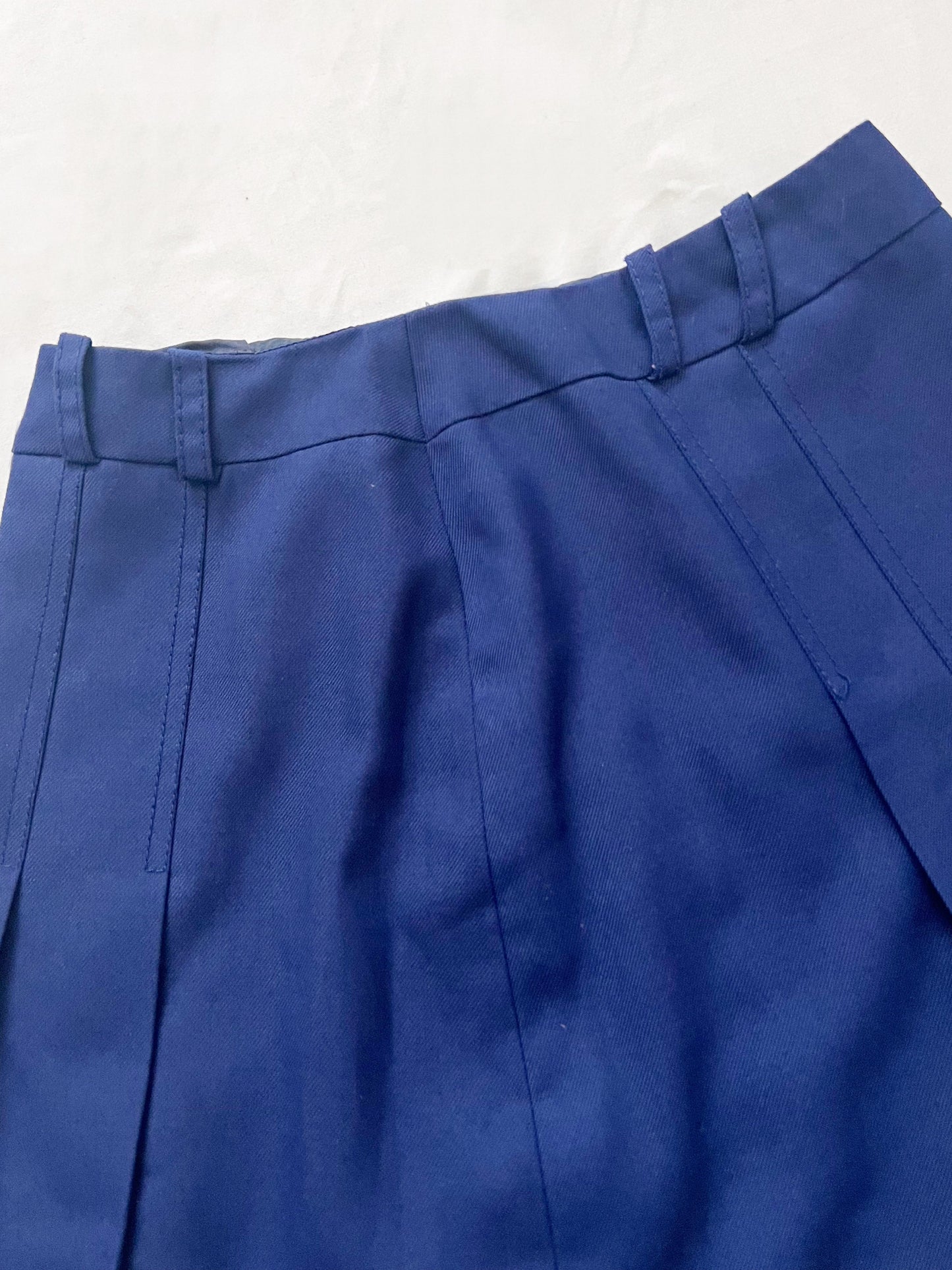70s blue mini skirt, Size S