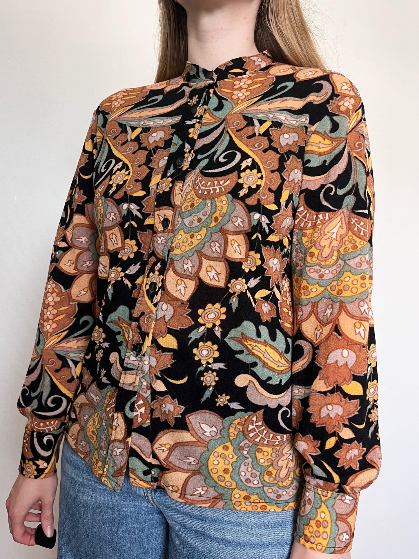 70s pattern top, Size M-L