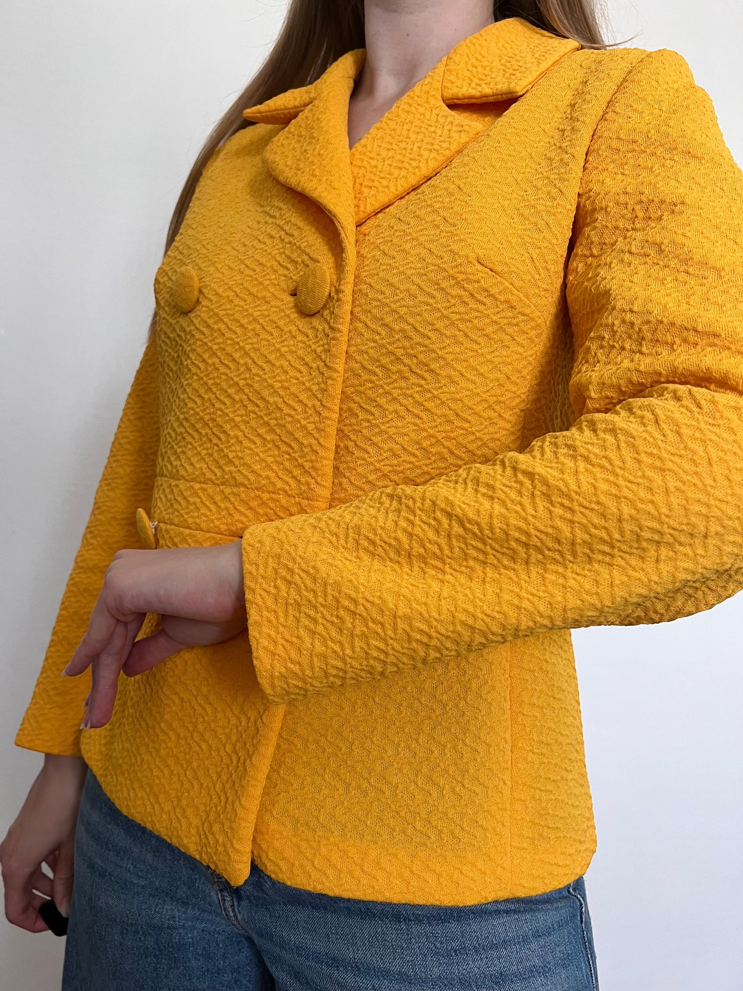 60s mustard yellow jacket, Size L