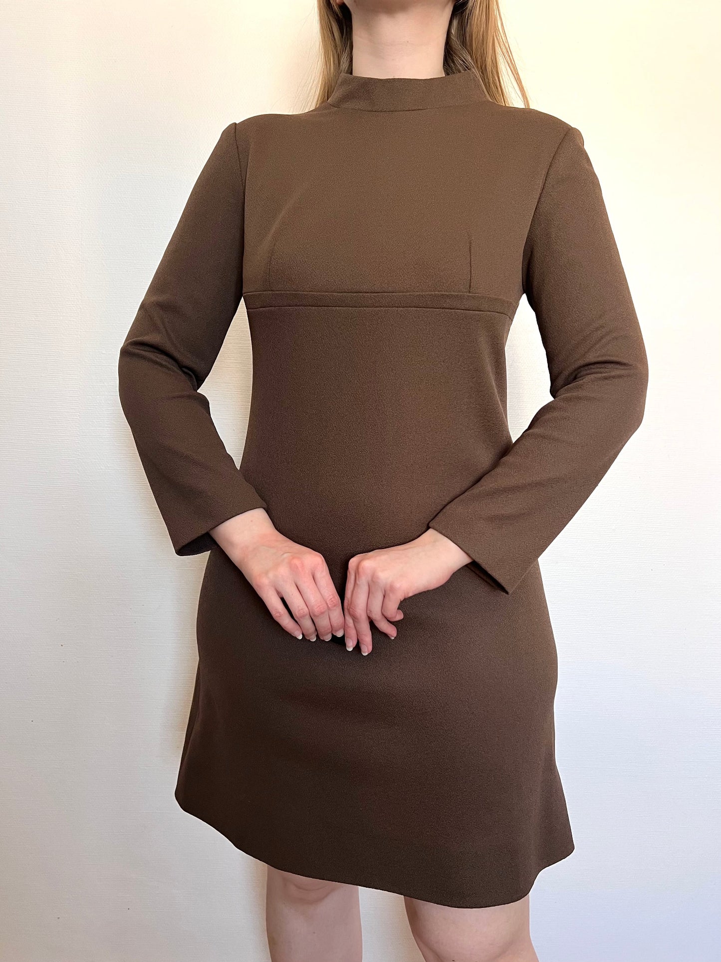 Brown A-line dress, Size S