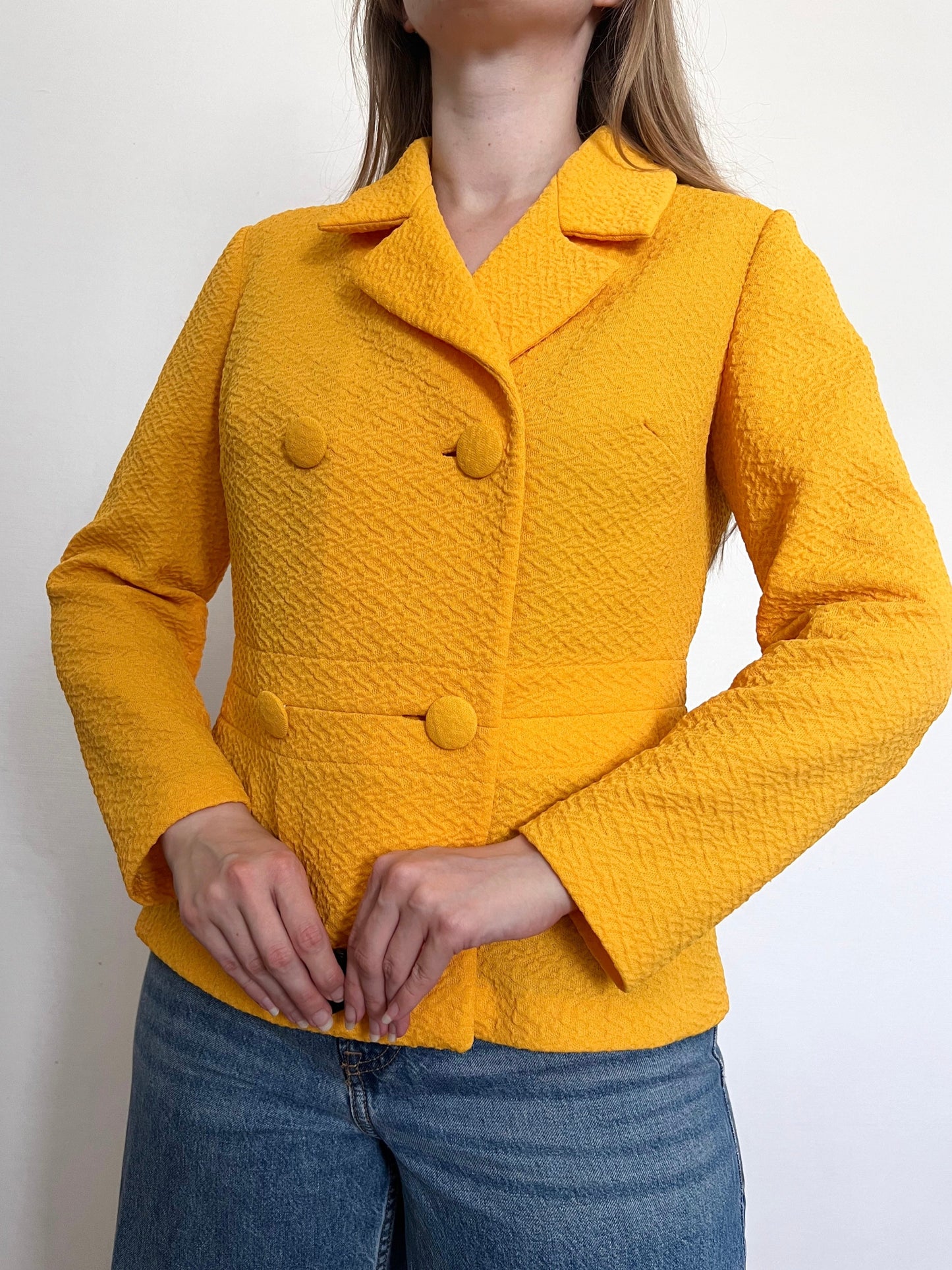 60s mustard yellow jacket, Size L