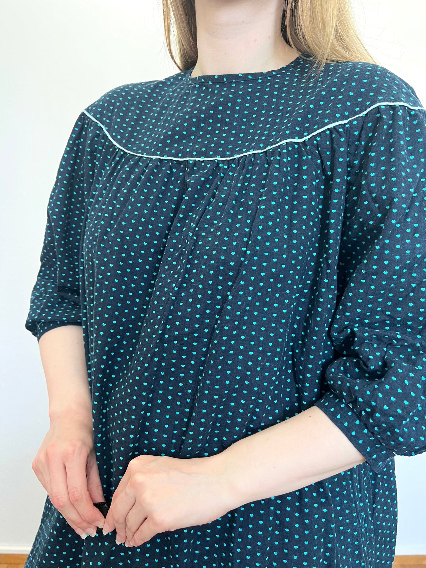 80s loose fitting/maternity blouse, Size S