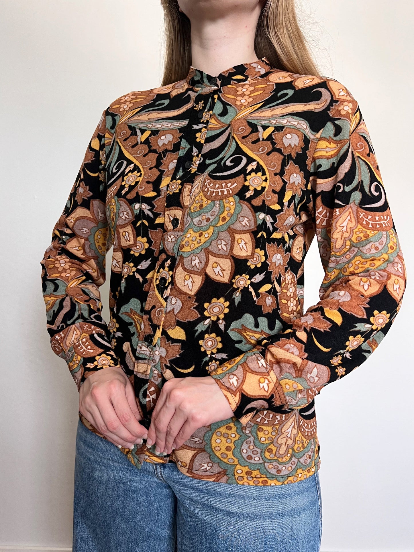 70s pattern top, Size M-L