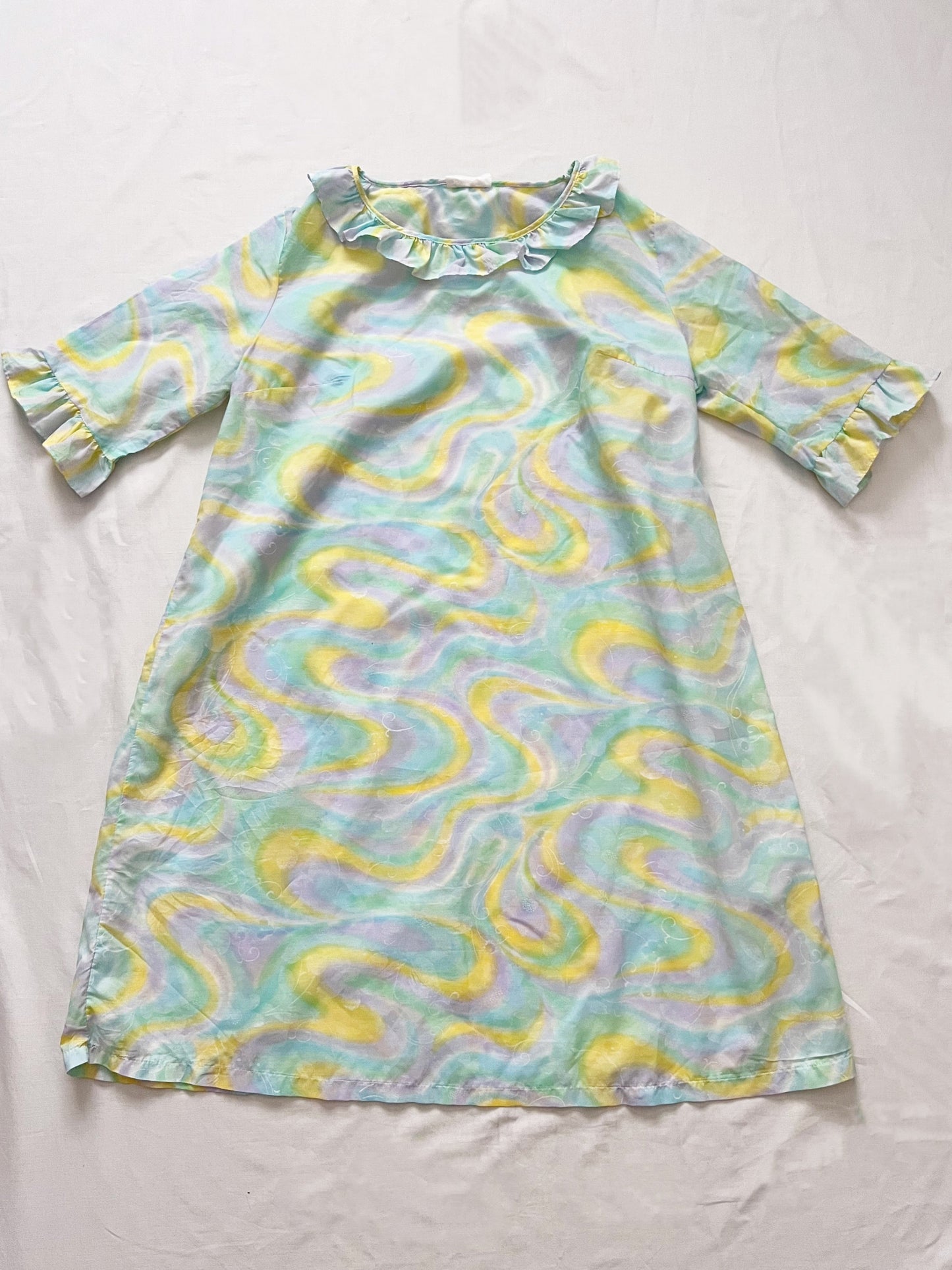 60s pastel night gown, Size L