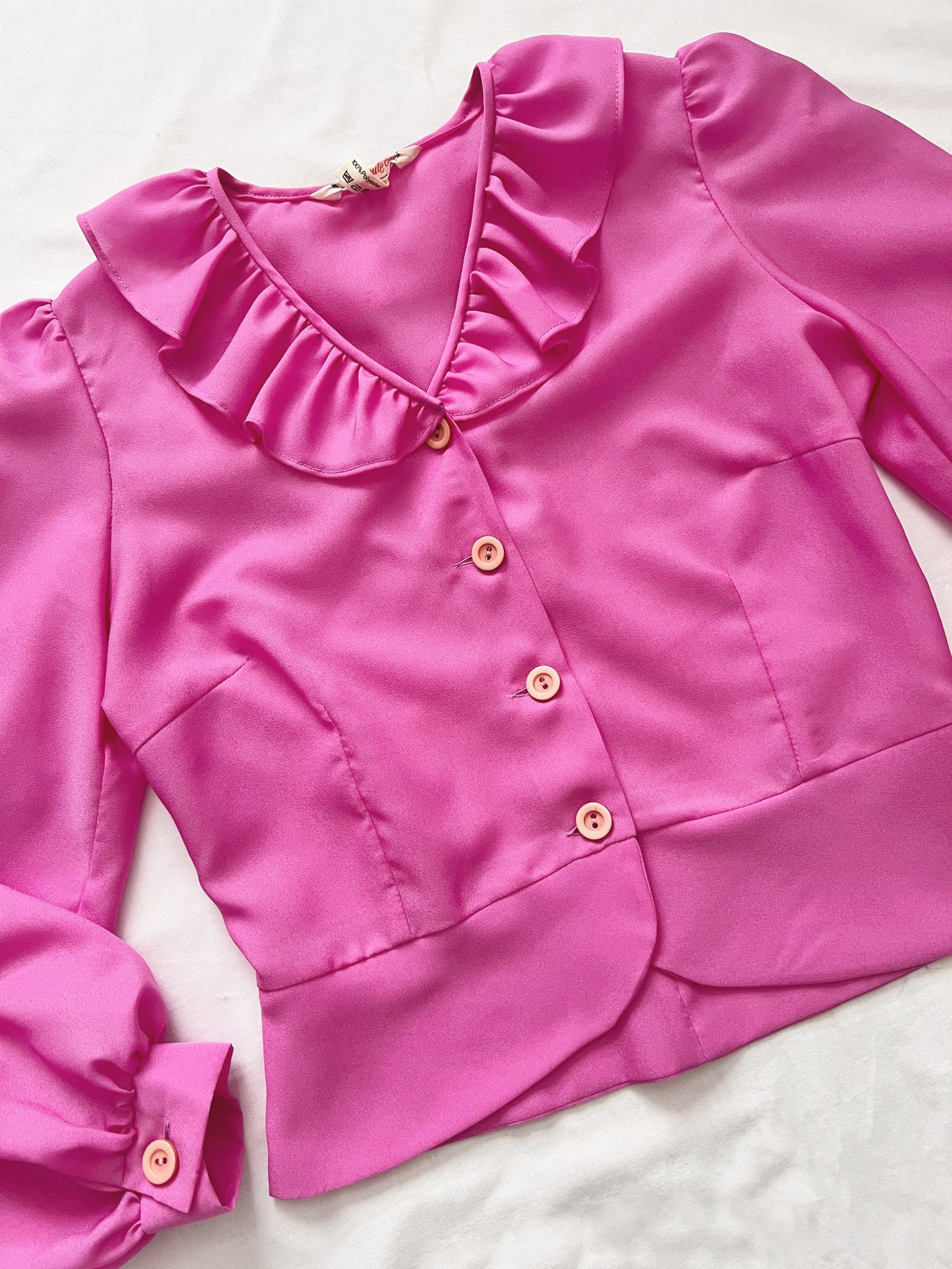 70s pink blouse, Size M