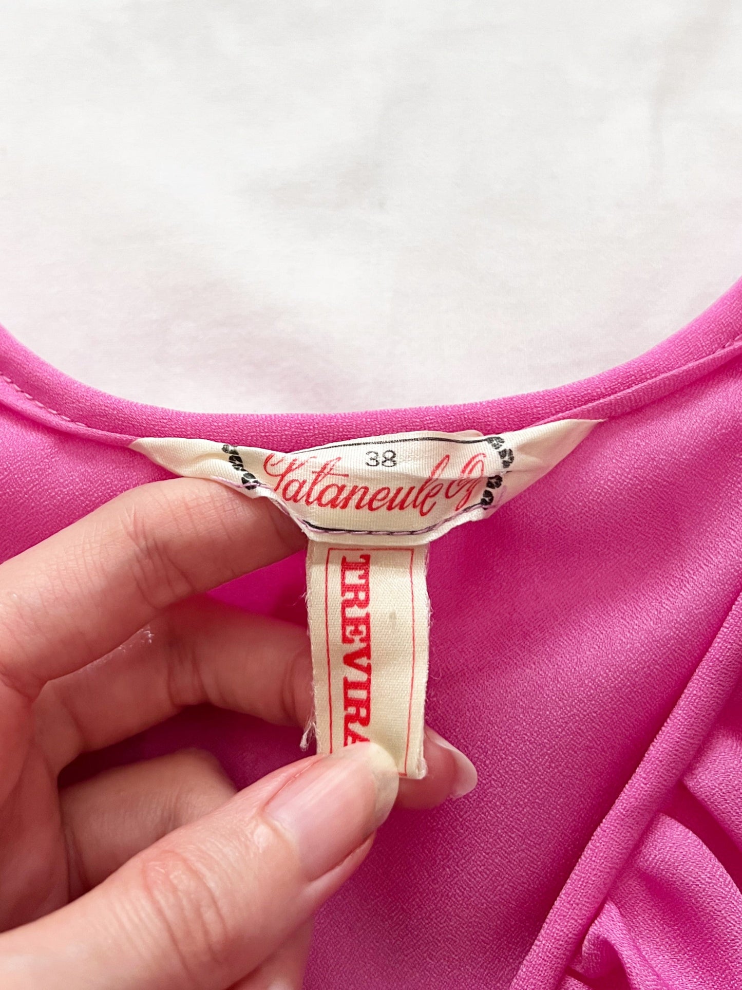 70s pink blouse, Size M