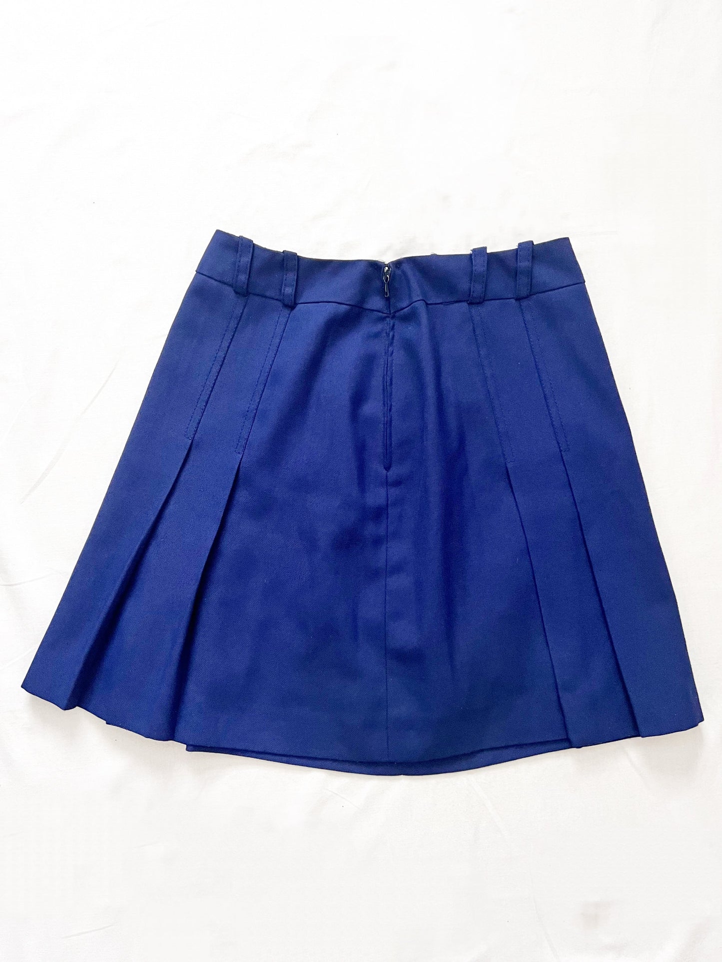 70s blue mini skirt, Size S