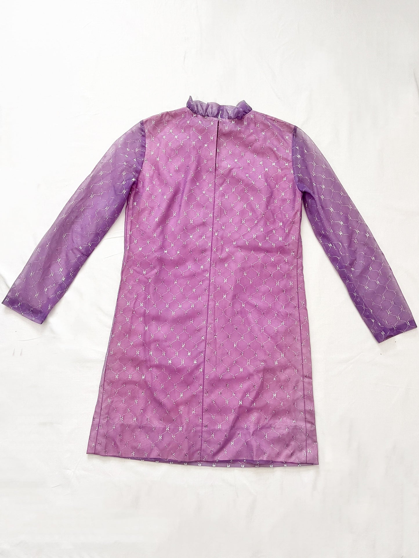 60s shimmery purple dress, Size XS
