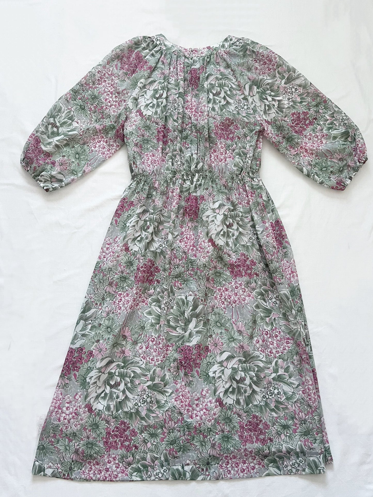 70s floral dress, Size M