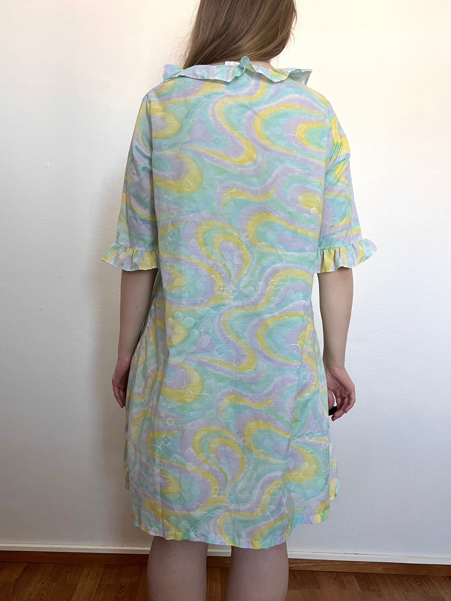 60s pastel night gown, Size L