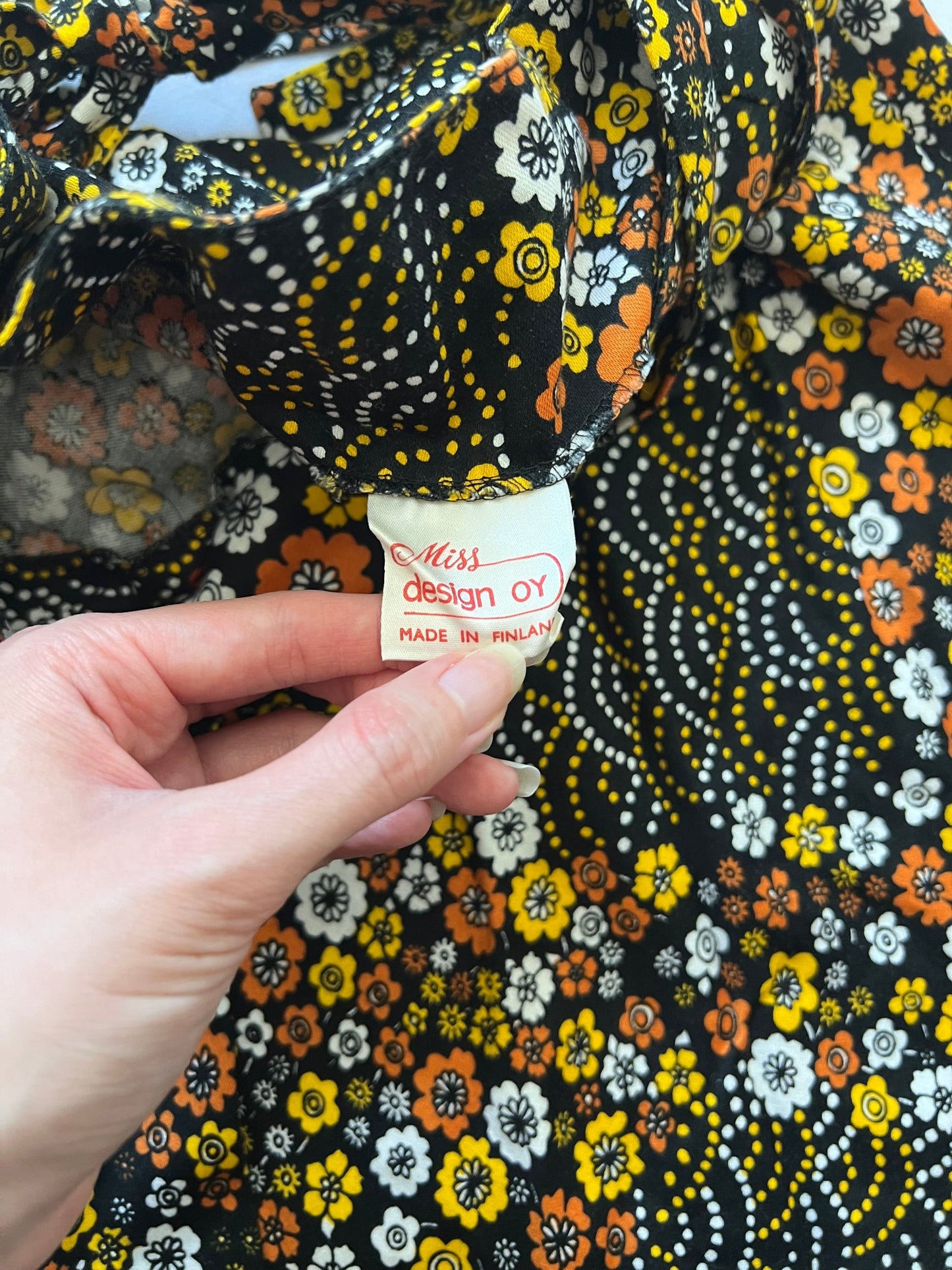 70s flower wrap skirt, Size XXS-XS