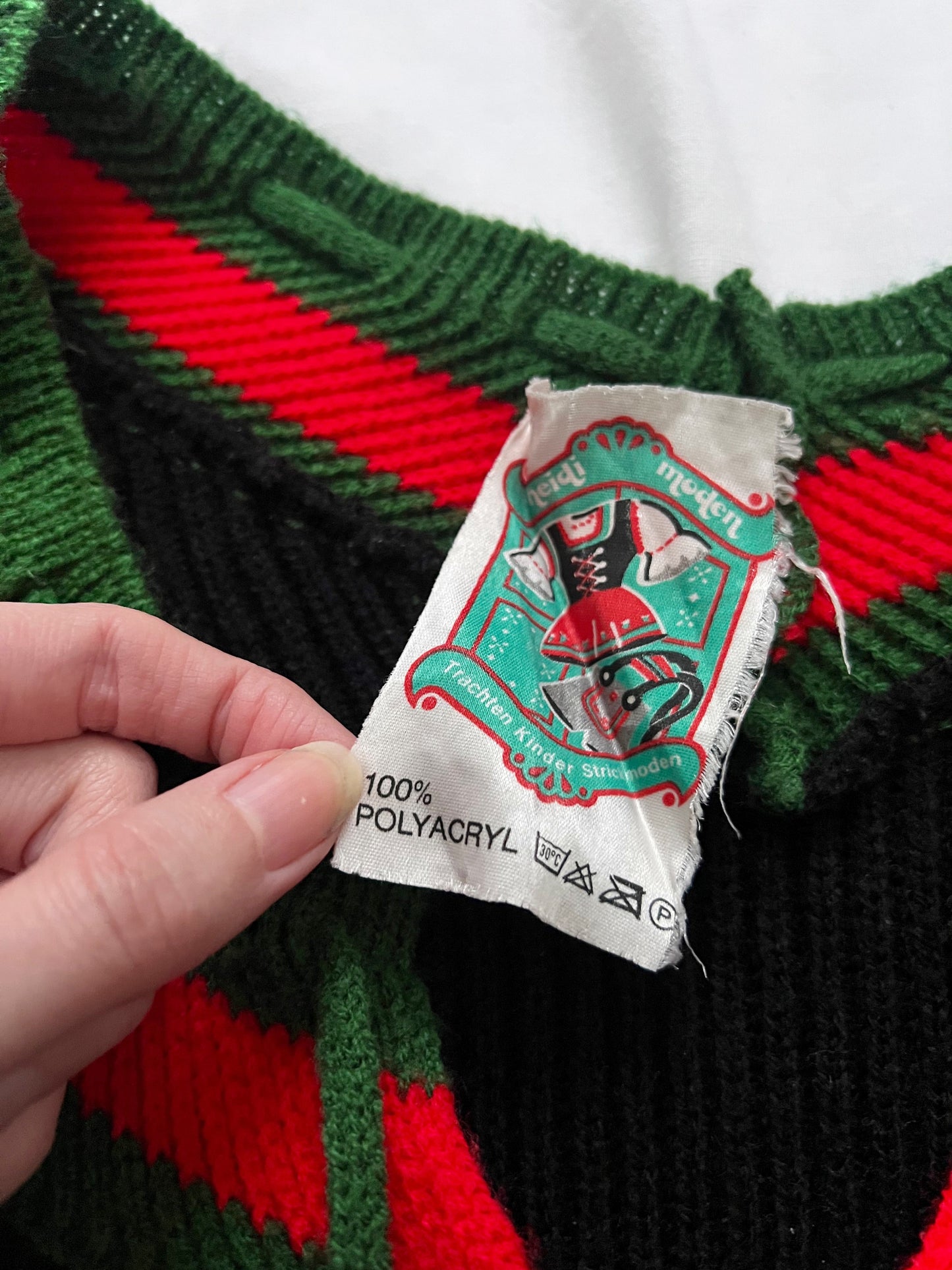 70s folkloric kit cardigan, Size S