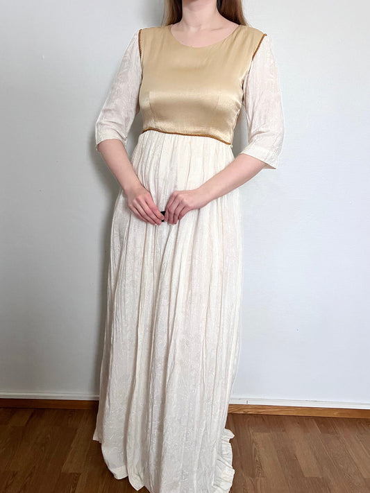 60s/70s Medieval revival maxi dress, Size S