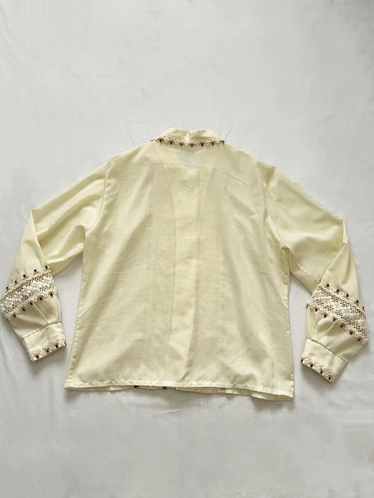 60s lace blouse, Size M-L
