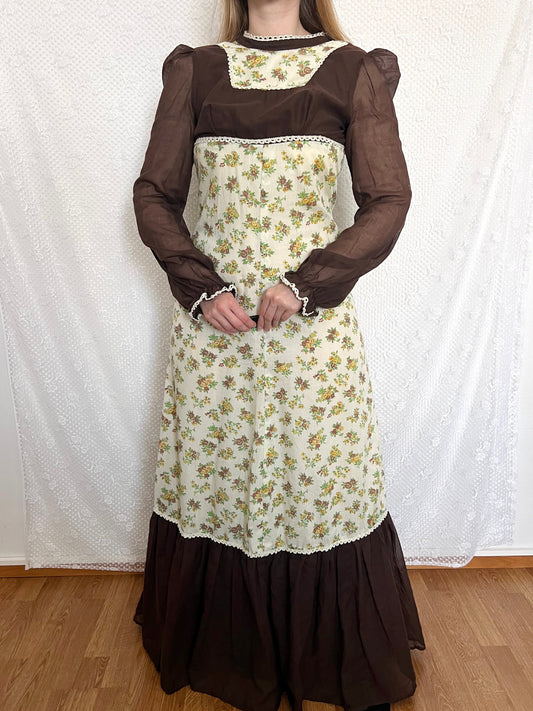 70s Victorian-inspired maxi dress, Size XS-S