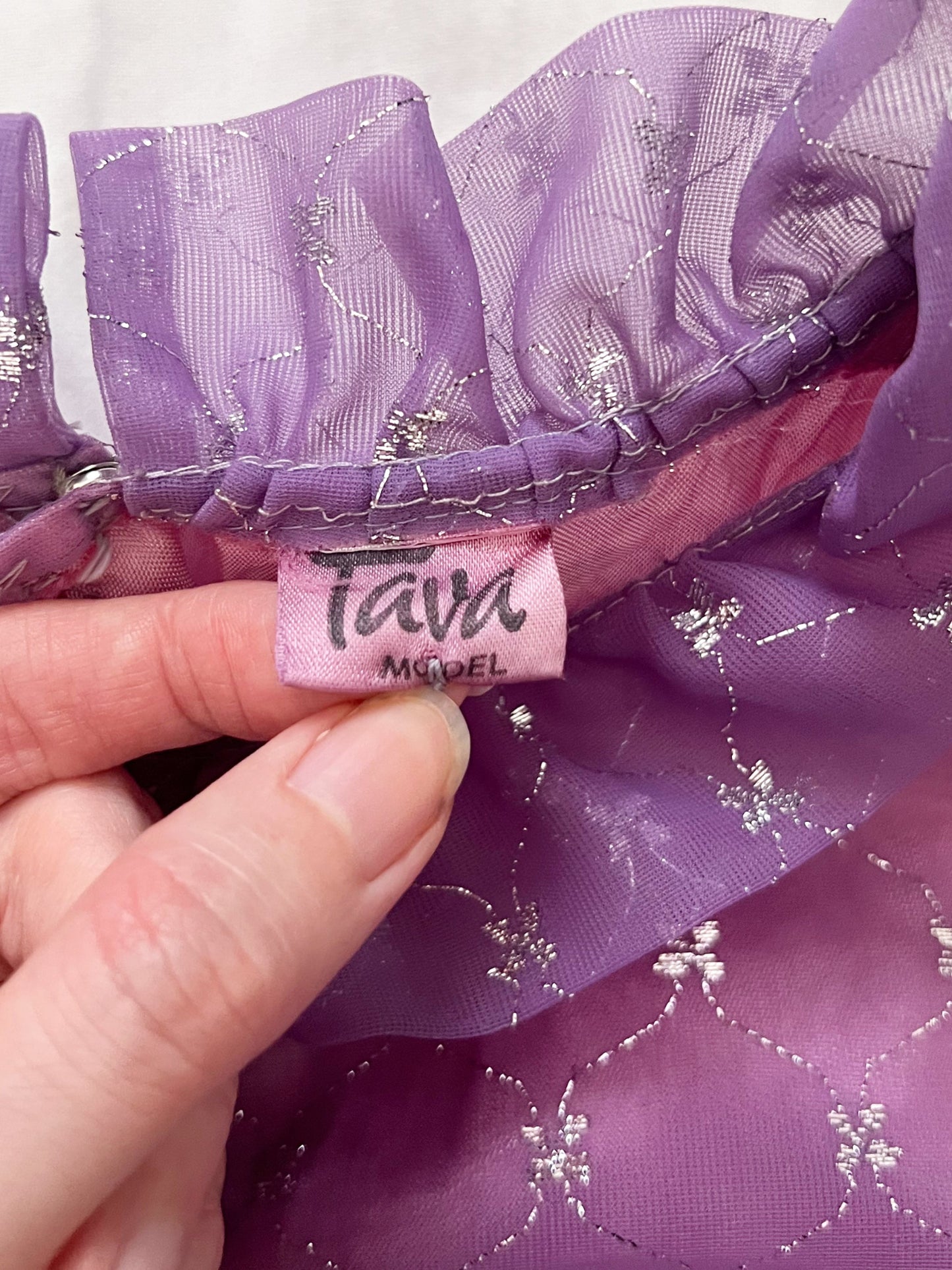 60s shimmery purple dress, Size XS