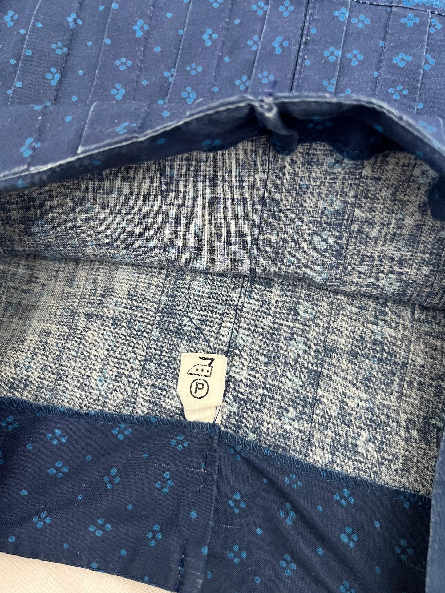 70s Marimekko Mila blue dress, Size S