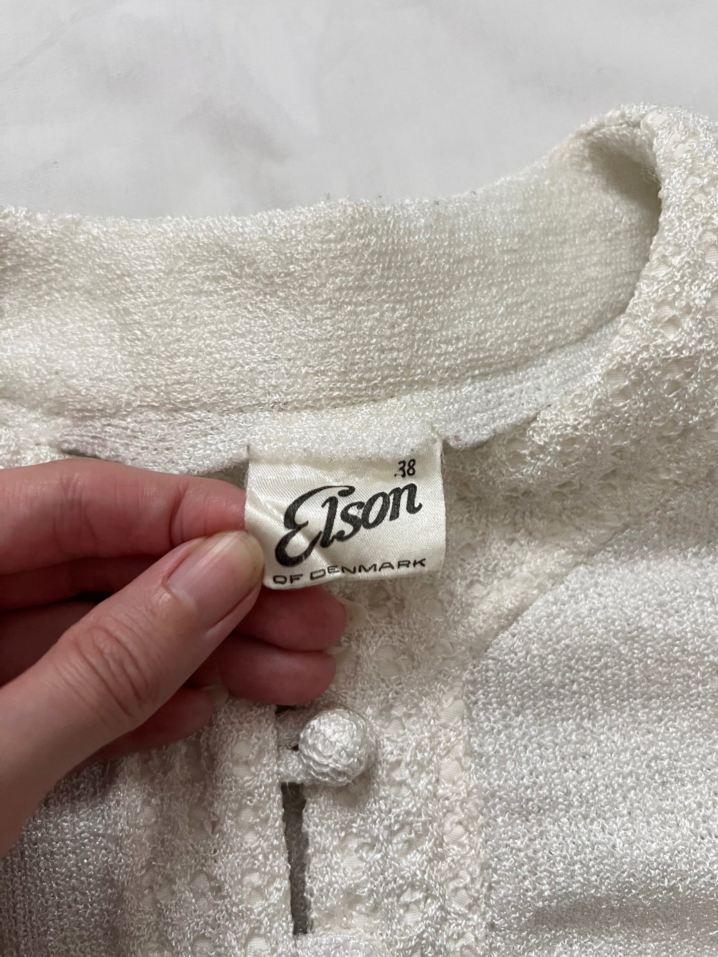 60s white dress, Size S