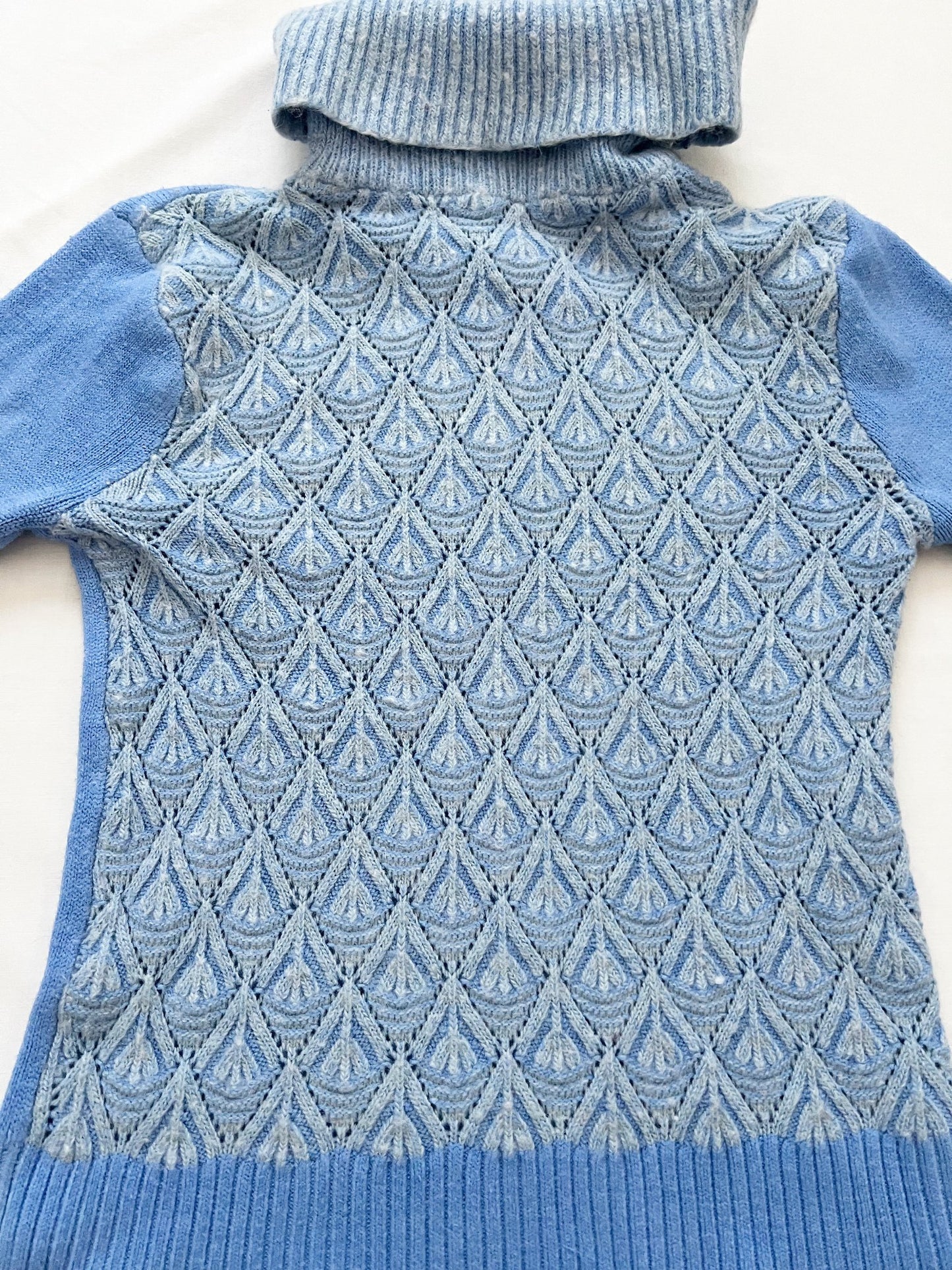 Blue turtleneck sweater, Size XXS-XS