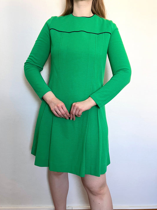 60s green dress, Size M