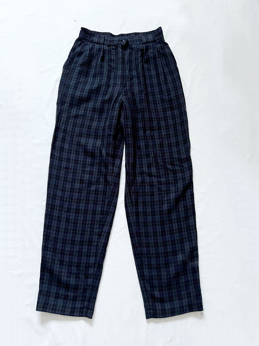 Blue checkered pants