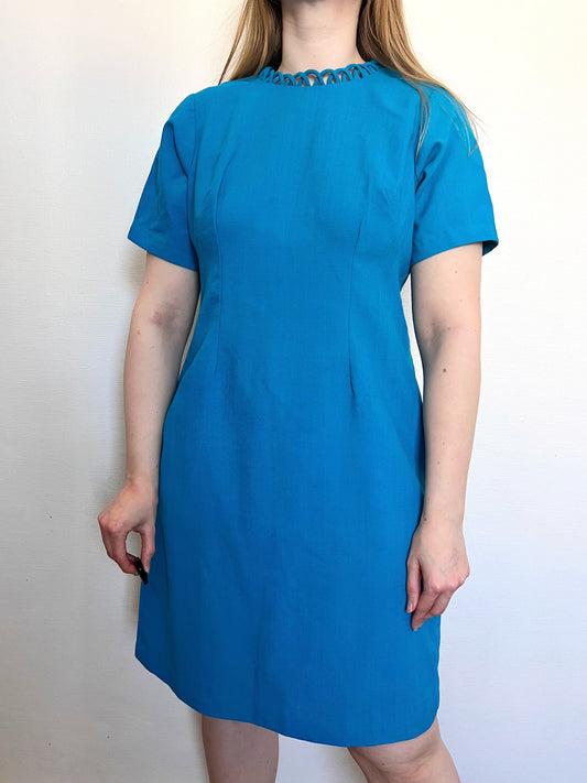 60s blue dress, Size L