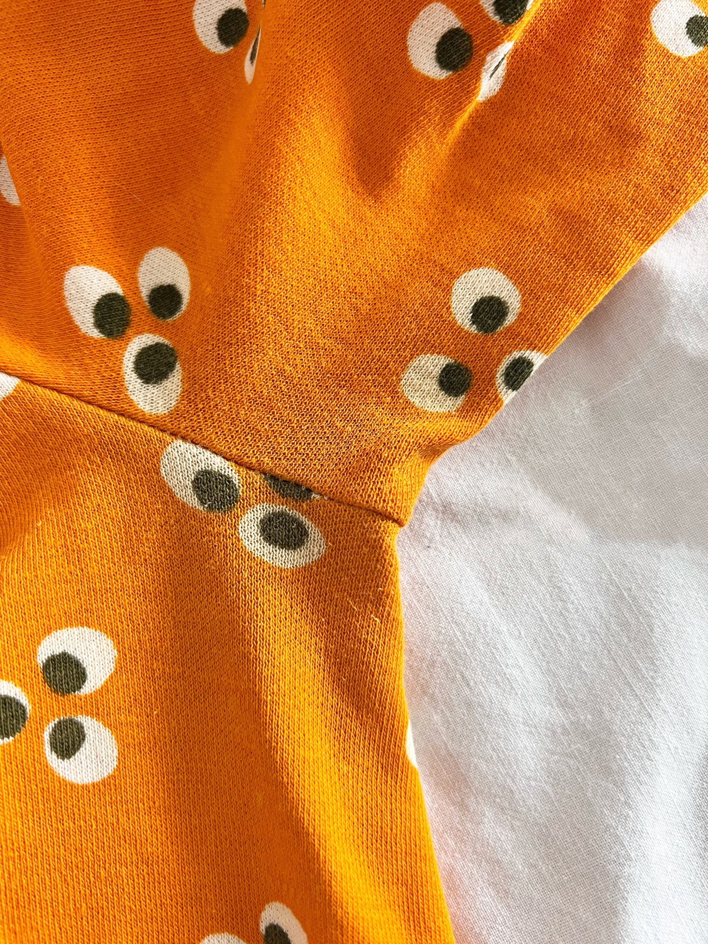 Marimekko 1970 100% cotton orange blouse, Size S
