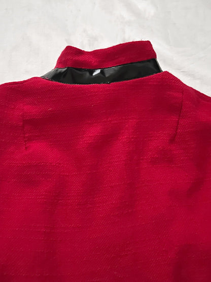 60s red space age mini dress, Size XS