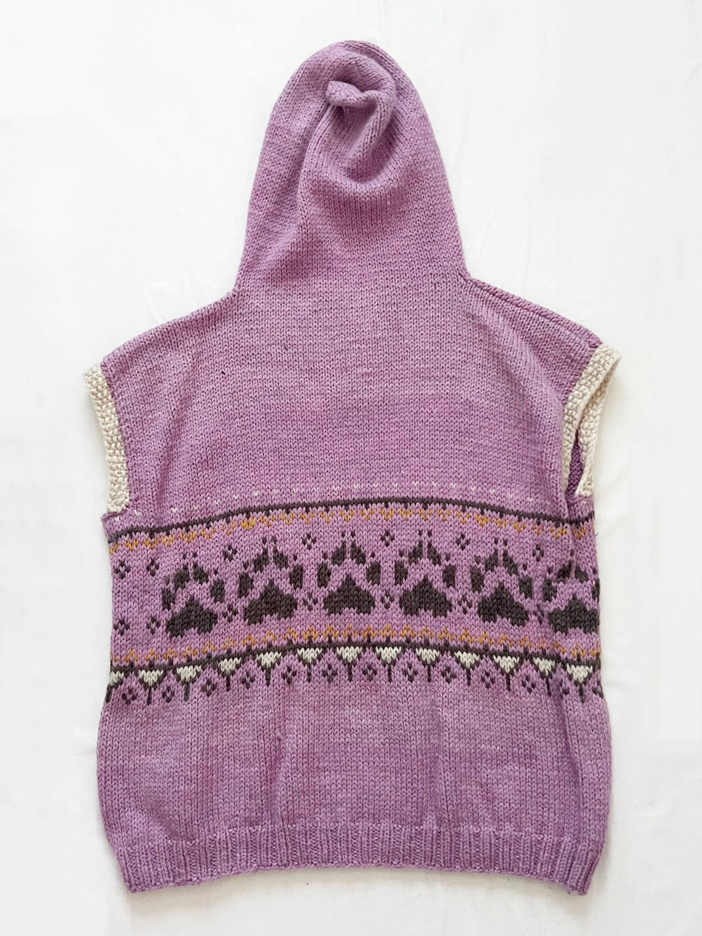 Purple hooded vest, Size XL