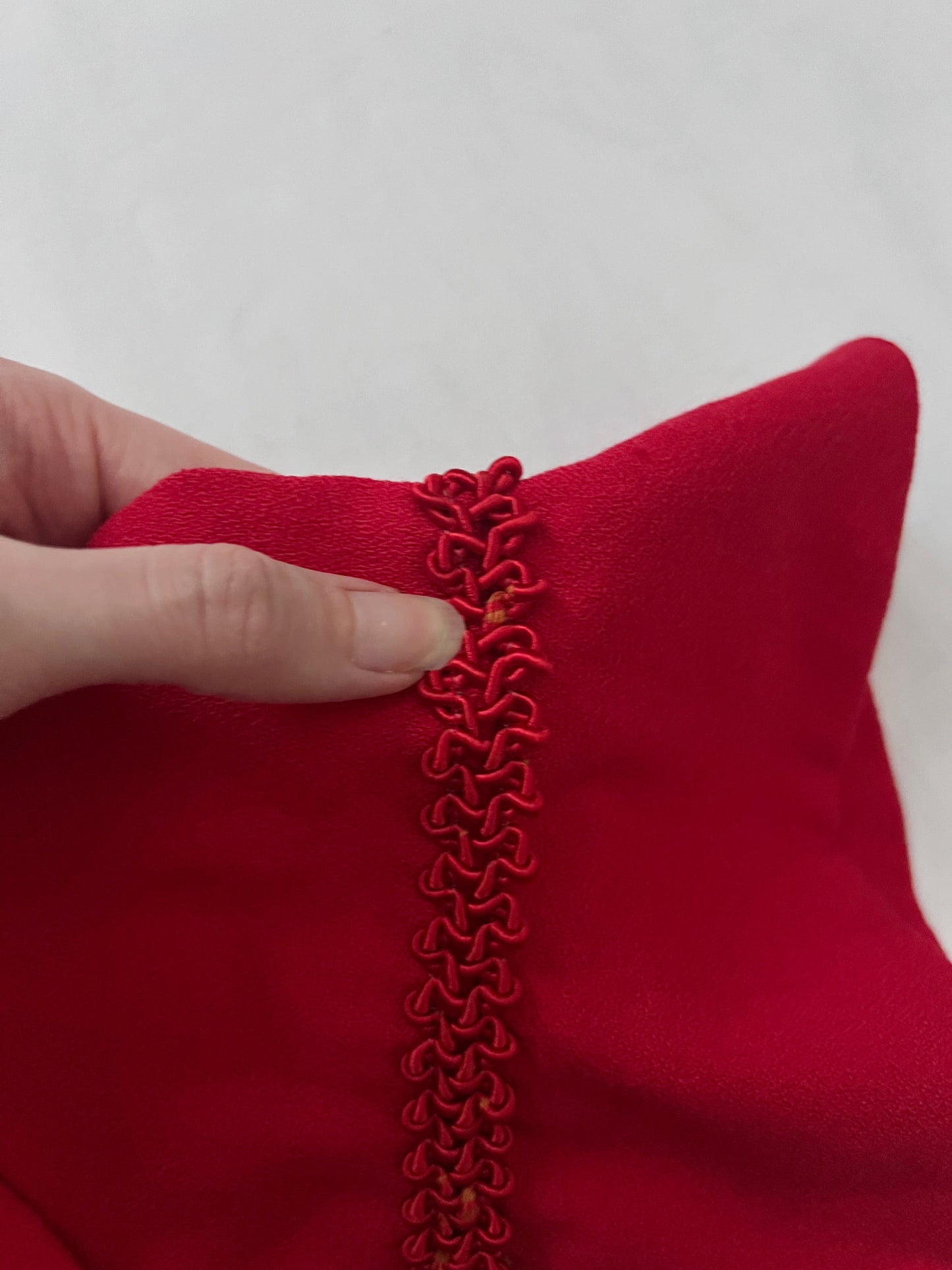 Red trim dress, Size XS-S