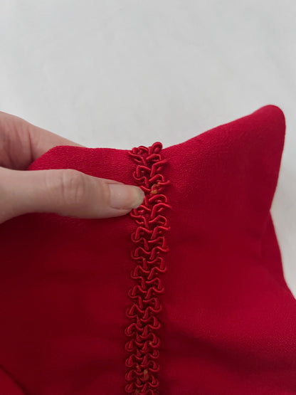 Red trim dress, Size XS-S