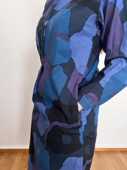 70s Marimekko 100% cotton dress, Size XS-S