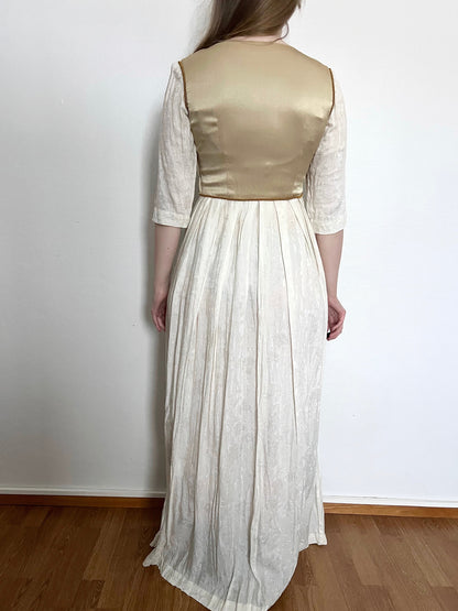 60s/70s Medieval revival maxi dress, Size S