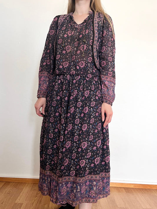 70s Indian gauze cotton set, Size XS