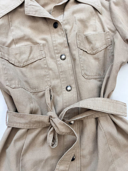 Short beige trench coat, Size M