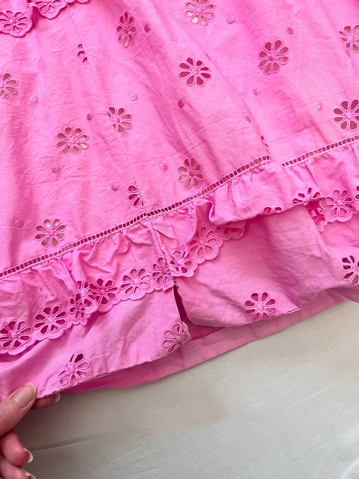 70s pink floral cutout maxi dress, Size S