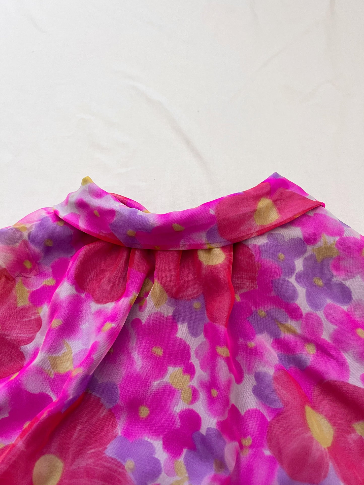 60s flower power dress, Size L