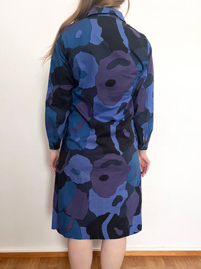 70s Marimekko 100% cotton dress, Size XS-S