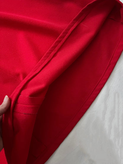 70s red maxi dress, Size XS