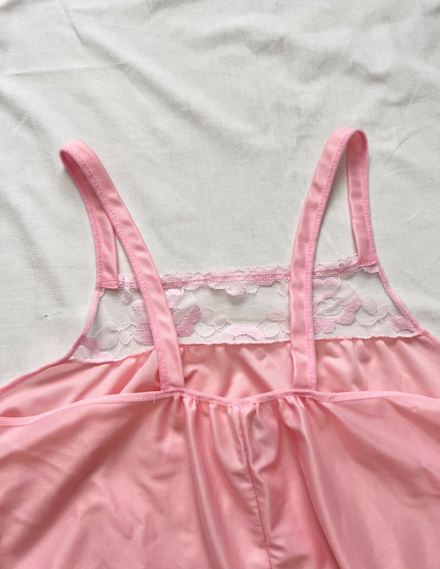 70s pink maxi nightgown, Size S