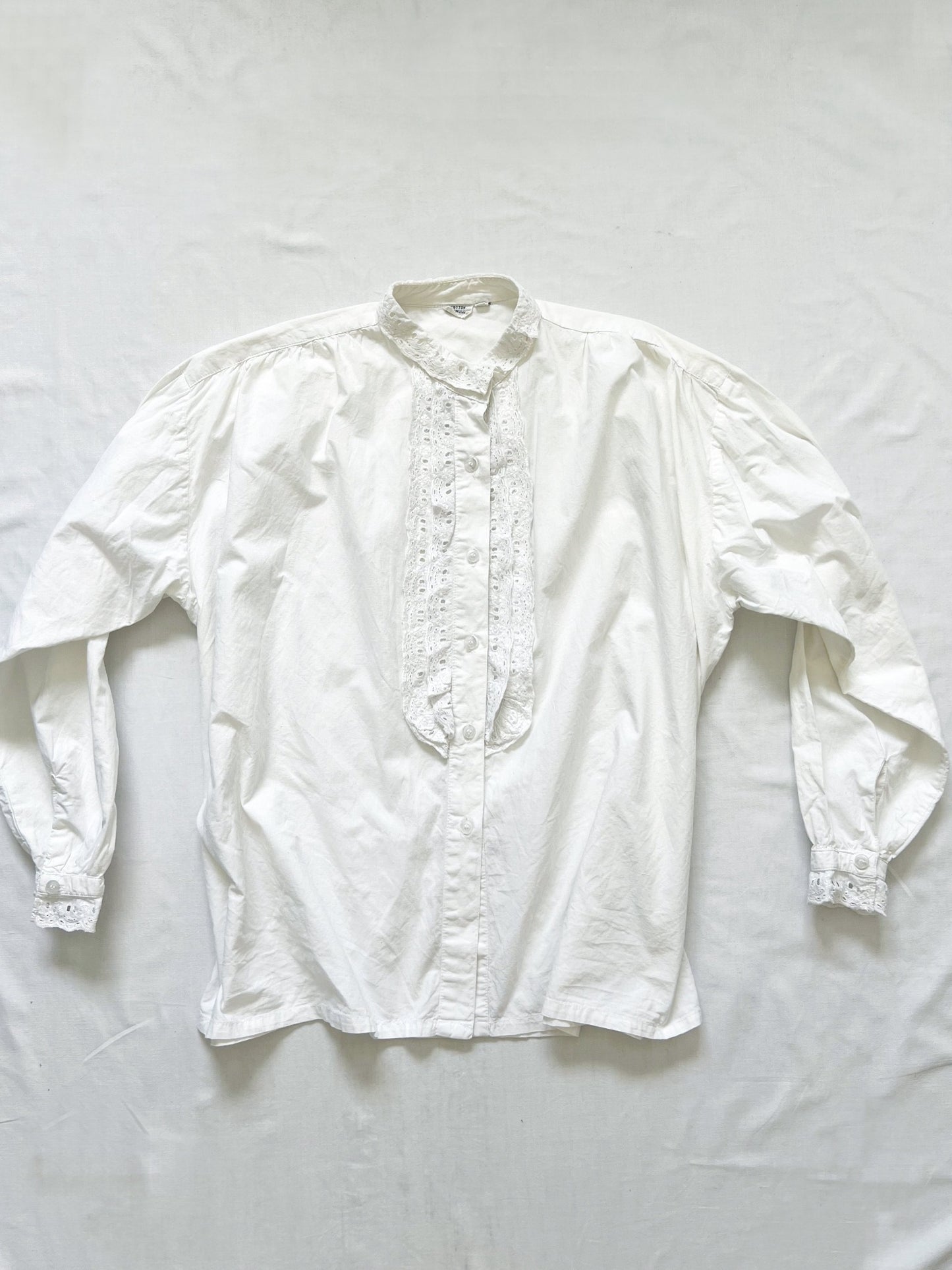 White lace blouse, Size L