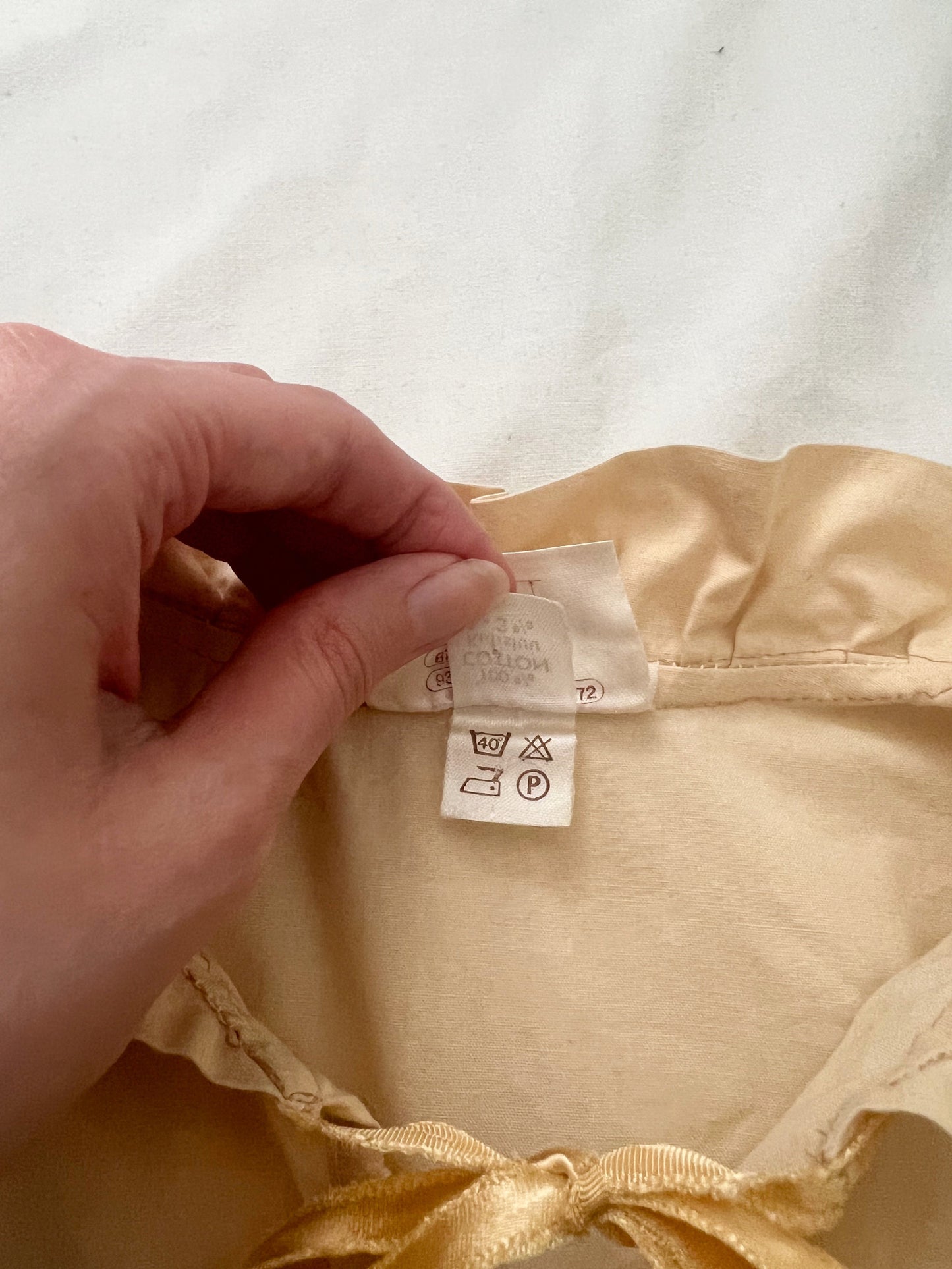 70s beige cotton t-shirt, Size S
