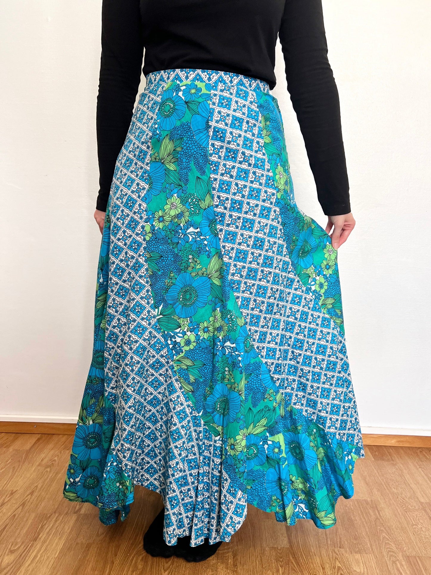 60s/70s patchwork skirt, Size S