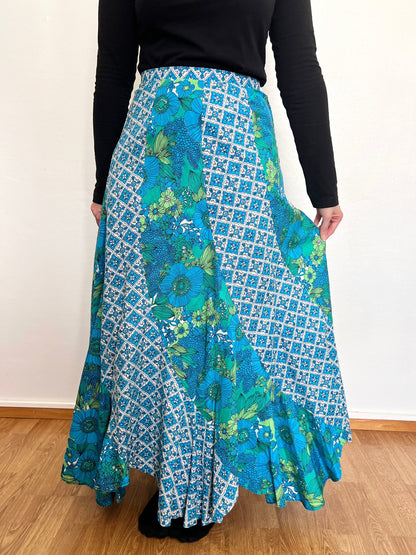 60s/70s patchwork skirt, Size S