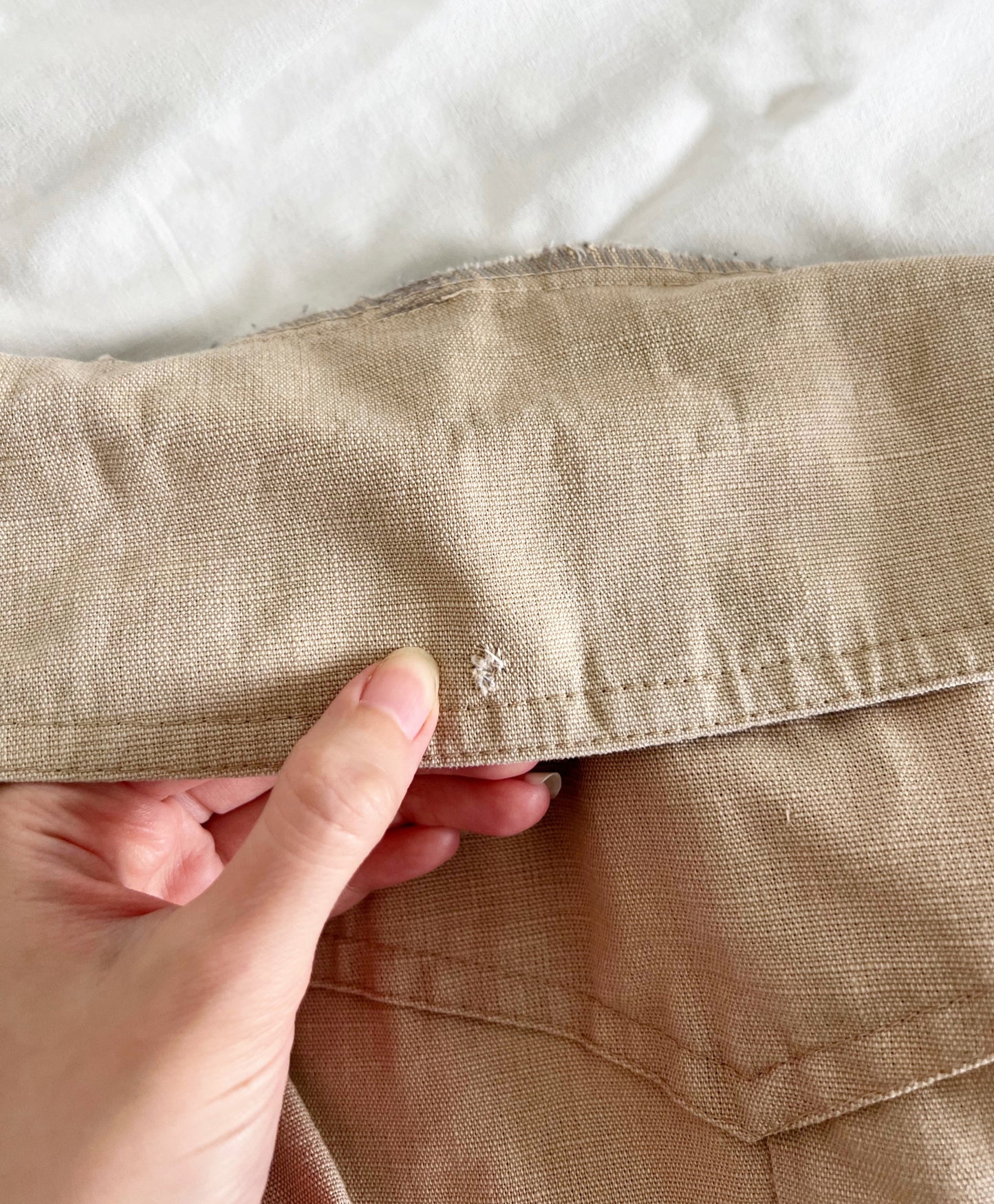 Short beige trench coat, Size M