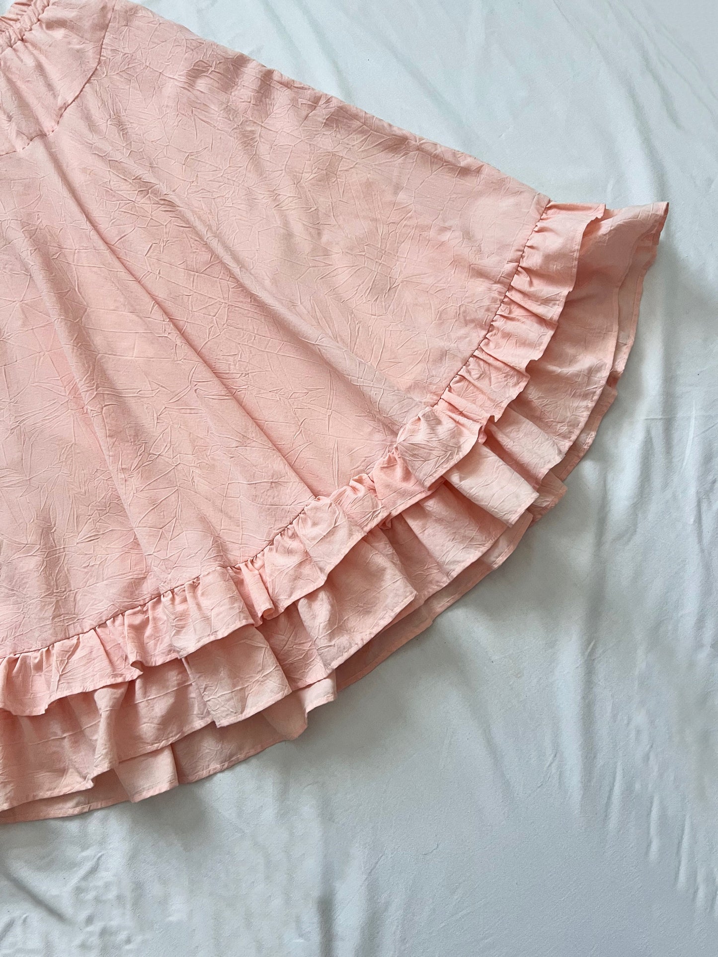 70s/80s peach skirt, Size XS-S
