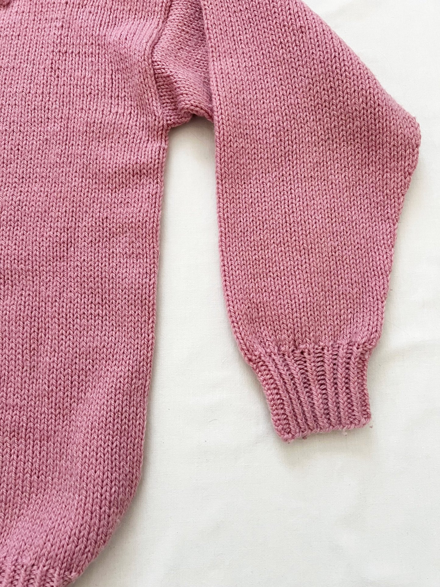 Pink bobble sweater, Size L-XL